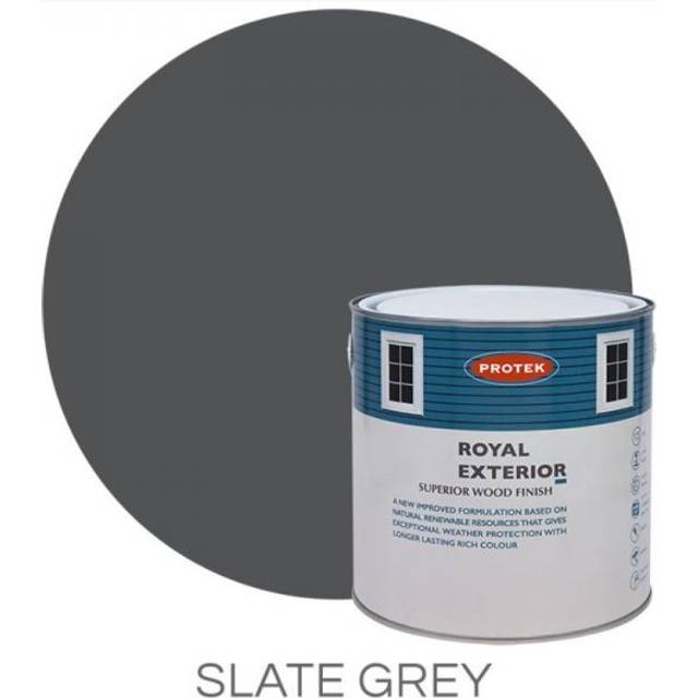 Protek Royal Exterior Paint, Slate Grey 1L