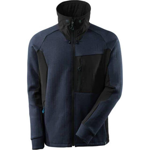 Mascot High Collar Zipped Sweatshirt - Moss Green/Black - XS