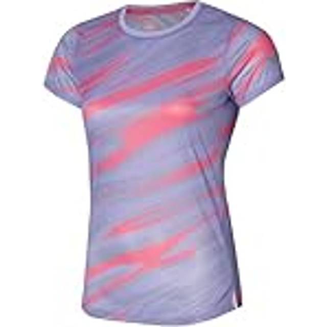 Mizuno DryAeroFlow Graphic Tee Pastel Lilac Damen Grösse XL