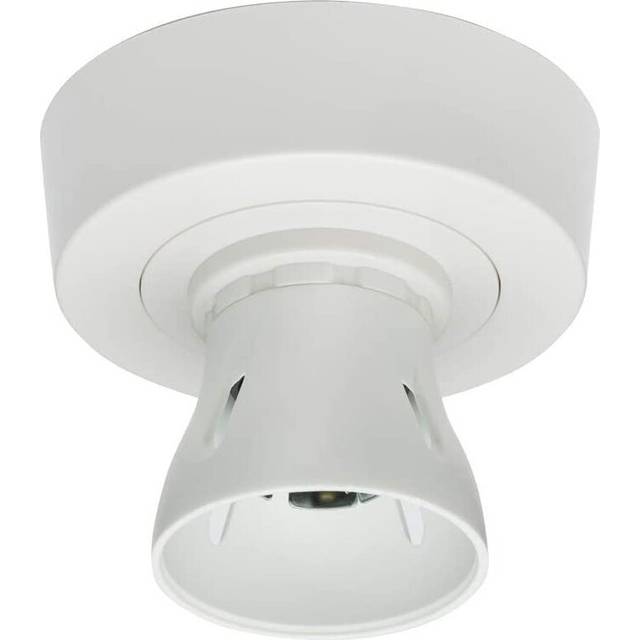 KnightsBridge T2 HO BC Batten Holder with Ceiling Rose Base 3-plate