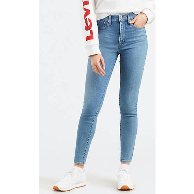 Super Skinny jeans med hög midja - Blå / Ontario Math Club - 27X30