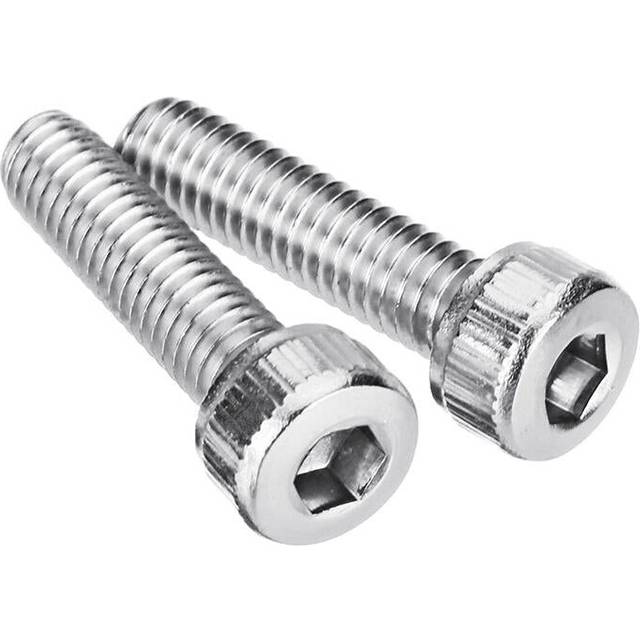 (10mm) M4SH3 50Pcs M4 Stainless Steel Hex Socket Cap Head Screws Bolts 6-20mm Optional Length