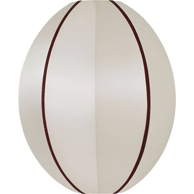 Oi Soi Oi Indochina Classic Oval S lampskärm Offwhite-bordeaux - Vit