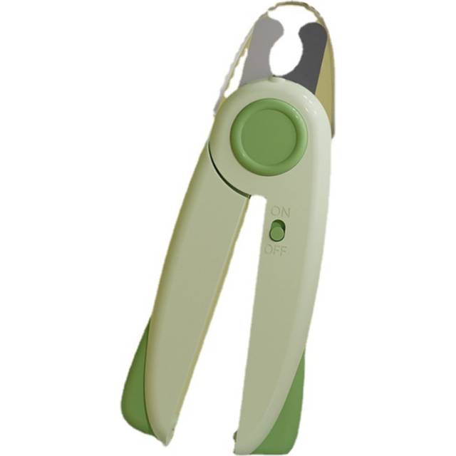 Pet Nail Clipper with LED, Cat Claw Trimmer with Ultra Bright LED Light for Nail Bloodline to Avoid Over Cutting, Sharp Angled Blade Grooming(Green)