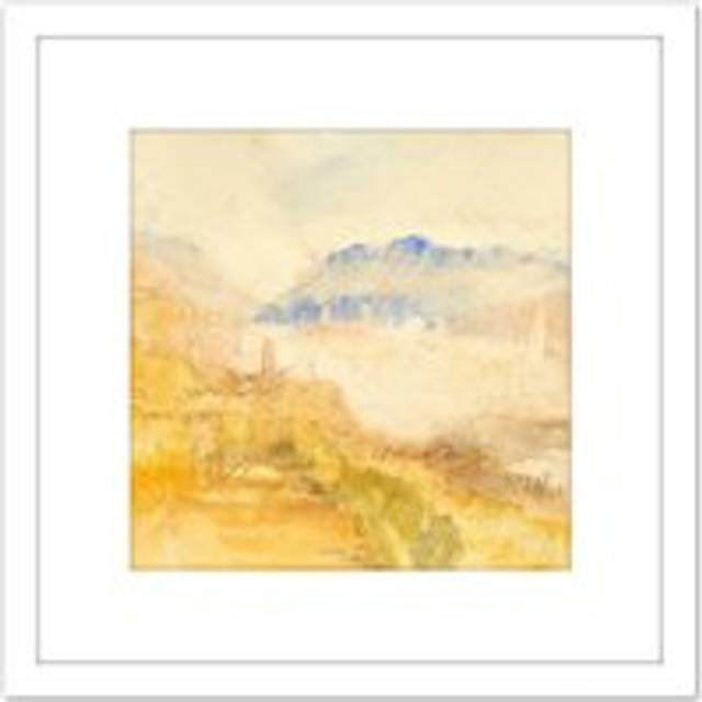 Turner Ivrea Painting 8X8 Inch Square Wooden Framed Wall Art Print Picture with Mount - White - One Size