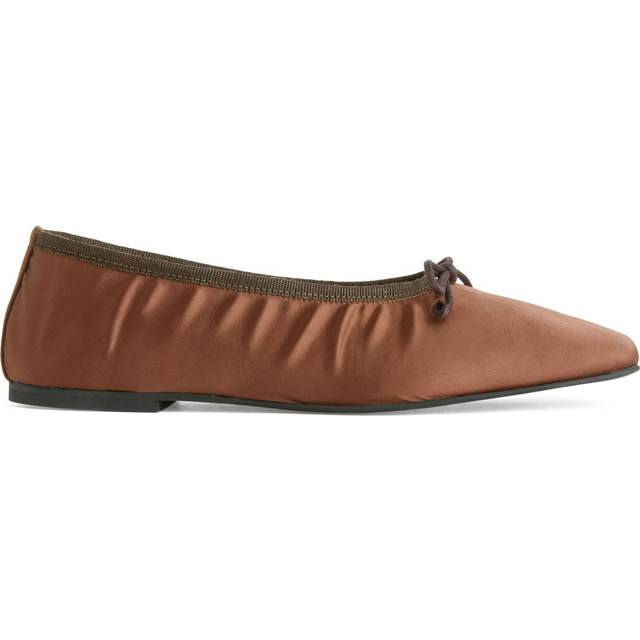 ARKET Satin Ballerinas -Brown, 39