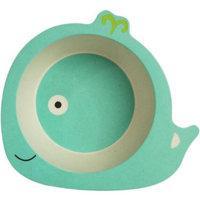 Tecknad bambu porslin djur baby mat mat skål spädbarn barn tallrik miljövänliga söta barn baby äta mat skål tallrik - Val