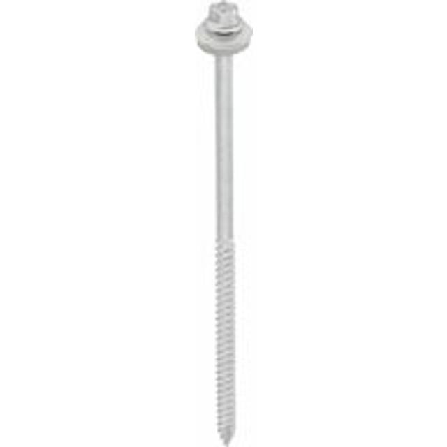 TIMco DS150W16B Hex Slash Timber Screw with 16mm Washer Silver Ruspert 6.3 x 150mm Box of 100