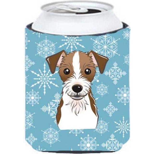 Snowflake Jack Russell Terrier Can & Bottle Hugger