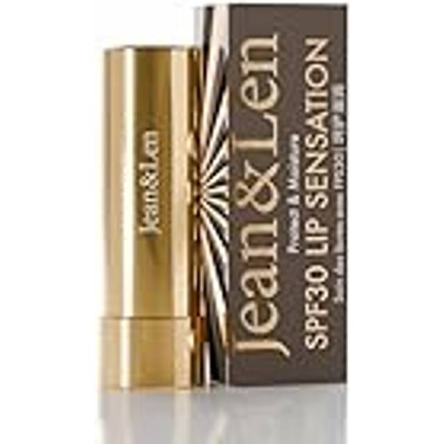 Jean & Len SPF30 Lip Sensation, för alla läppar, skyddar mot UVA/UVB-strålar och återfuktar, läppvård med SPF30, utan parabener & silikoner, vegansk, 4.6 g
