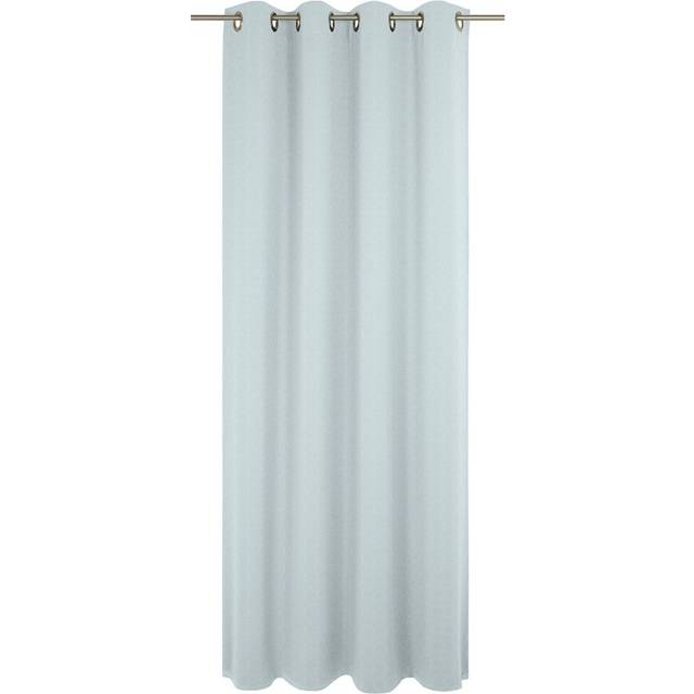 Pearce Eyelet Single Curtain, opaque - Light blue (255cm Width x 132cm Drop)