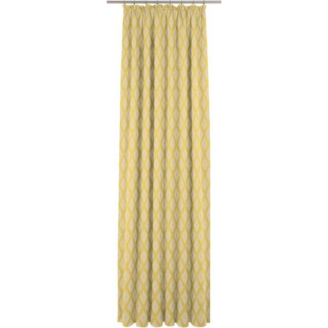 Esteban Pinch Pleat Opaque Single Curtain - Light yellow (145cm Width x 225cm Drop)
