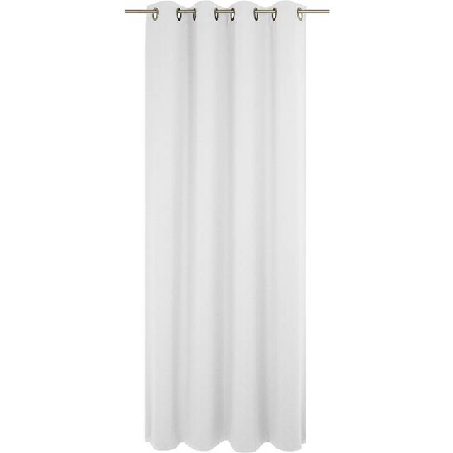 Pearce Eyelet Single Curtain, opaque - White (175cm Width x 132cm Drop)