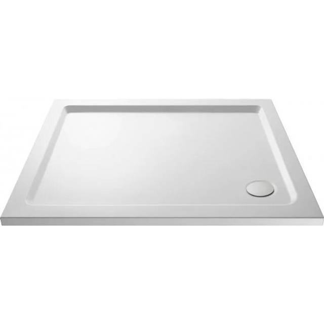 Slim 1100 x 700 Rectangular Stone Resin Shower Tray For Wetroom Enclosure