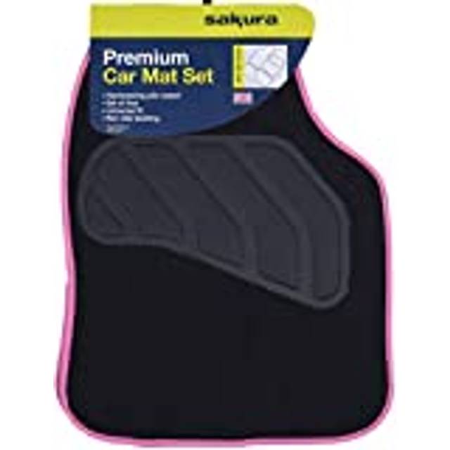 SS5468 Car Carpet Mats, Pink, Pastel, Set of 4