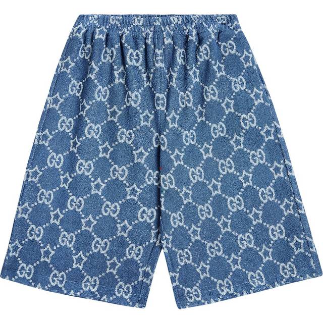 Gucci Boys Avio/mc/mx Kids Gg and Star Cotton-blend Bermuda Shorts 8-12 Years 10