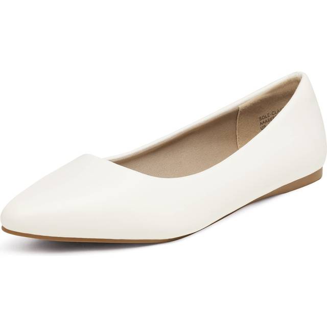 DREAM PAIRS Womens Casual Pointed Toe Ballet Comfort Soft Flats Shoes