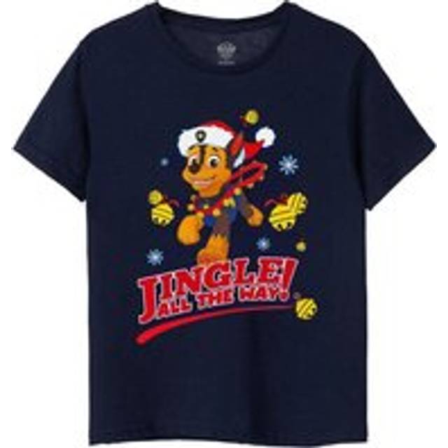 (3-4 Years, Navy) Paw Patrol Boys Jingle All The Way Chase T-Shirt