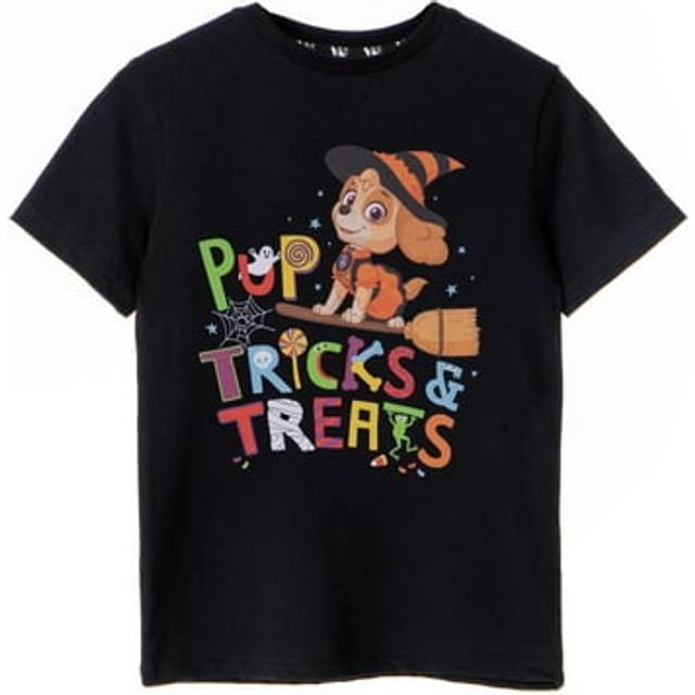 (5-6 Years, Black) Paw Patrol Girls Trick & Treats T-Shirt
