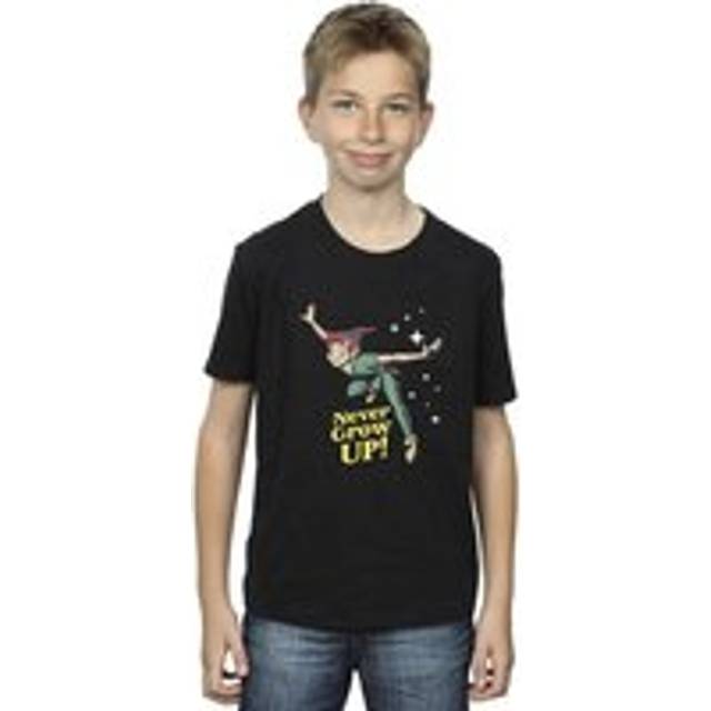 Peter Pan Never Grow Up T-Shirt - Black - 3-4 Years