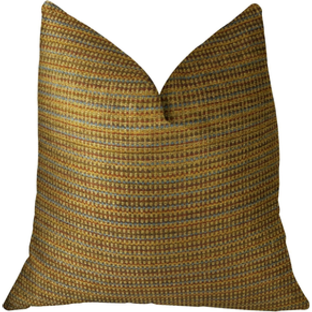 Plutus PBRAZ242-2030-DP Madison Copper & Brown Handmade Luxury Pillow, 20 x 30 in. Queen