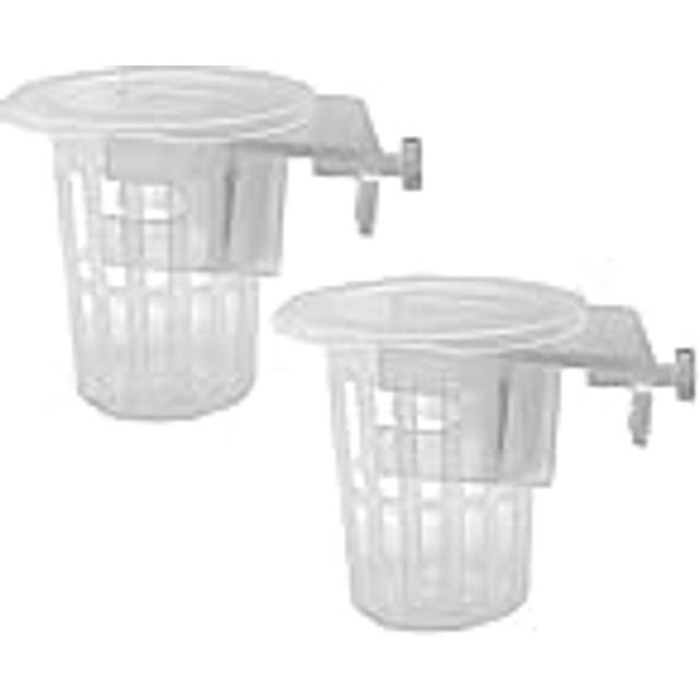 2pcs Hanging Aquarium Plant Holder,Aquarium Planter Cups with Hole for Aquarium Emersed Plants Decorations (round)