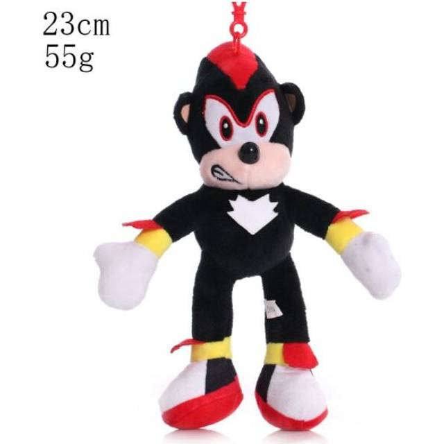 (Heise, 5 inch) Sonic The Hedgehog Shadow Amy Rose Knuckle Tail Plush Toy Soft Stuffed Doll Kids Toys Gifts