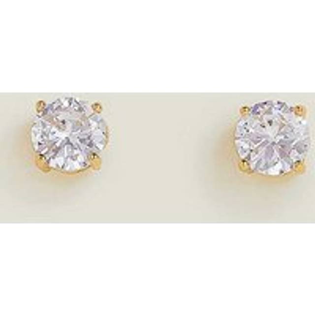 Accessorize 14ct Gold Plated Large Bling Stud Earrings