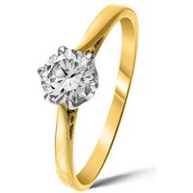 9ct Yellow Gold 0.50ct Diamond Solitare Ring