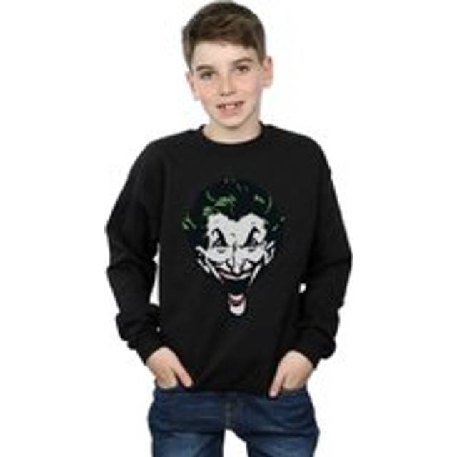 The Joker Big Face Sweatshirt - Black - 9 Years