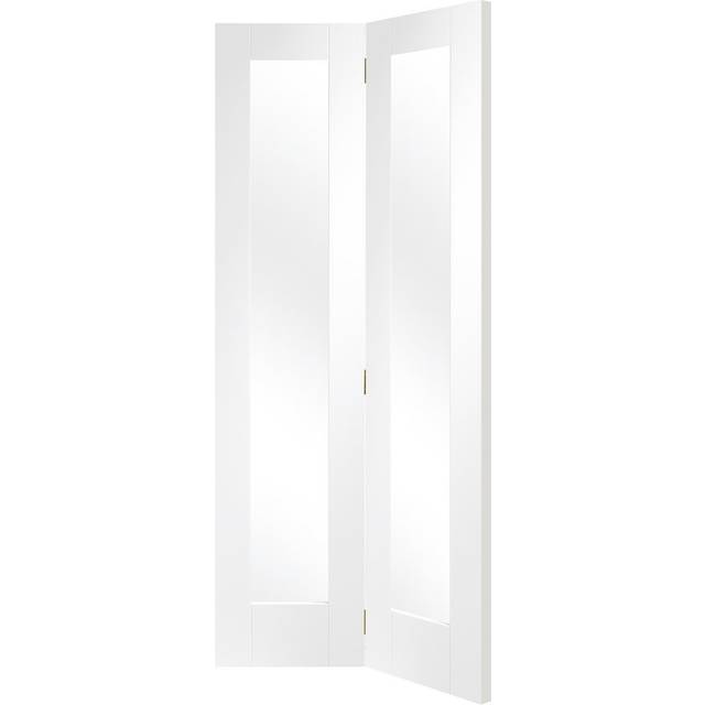 Internal Glazed White Primed Pattern 10 Bi-Fold (1981 mm H x 686 mm W x 35 mm D)