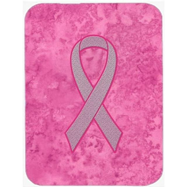 Pink Ribbon for Breast Cancer Awareness Glass Cutting Board- Large Size