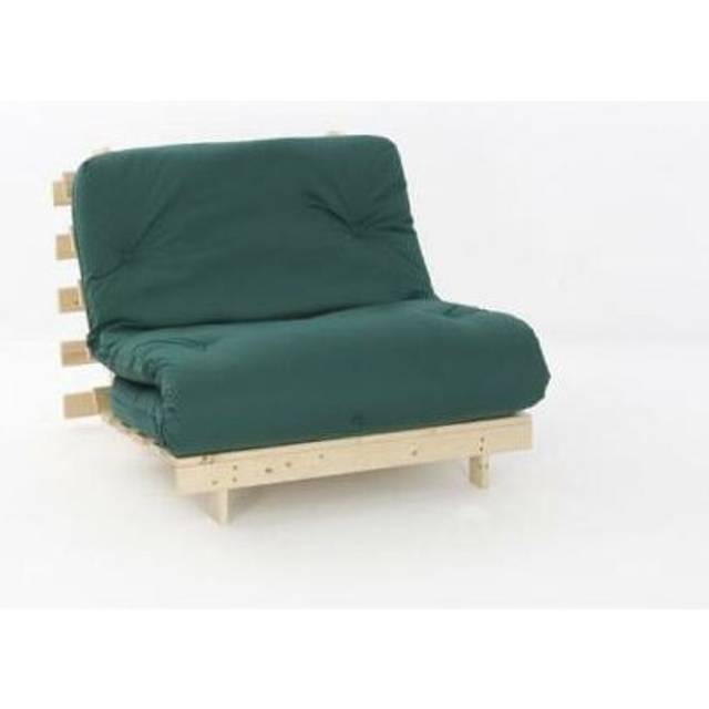(Green, 2ft6 small single) Ayr Luxury Futon Set