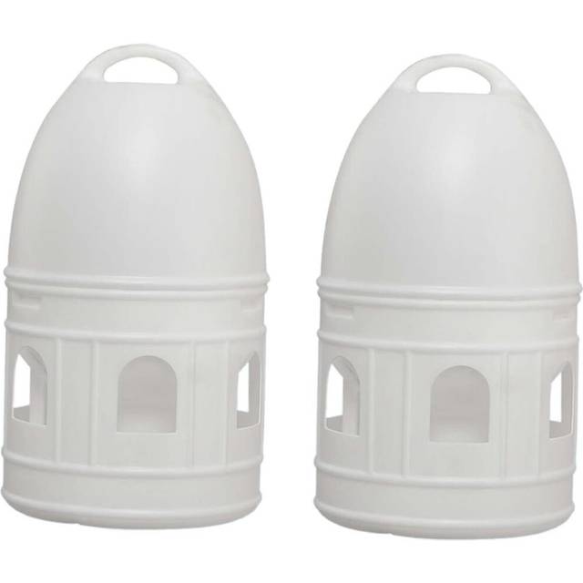 2X Pigeon Water Dispenser, Water Bottle with Handle, 10L Bird Waterer for Chicken Parrot Bird Cage Accessories