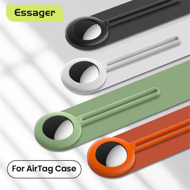 ESSAGER Protective Case Liquid Silicone Shockproof Cover Anti Lost Protector Location Tracker For Air Tags