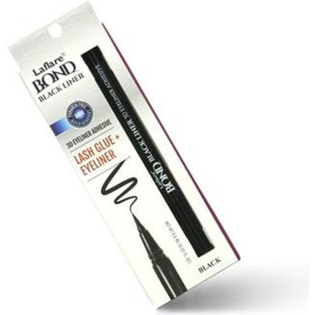 Laflare BOND 3D Eyeliner Adhesive Lash Glue + Eyeliner  Quick Drying  Long Lasting  Drawing Smoothly  Vegan  Gluten Free Liner Style Adhesive (BLACK)