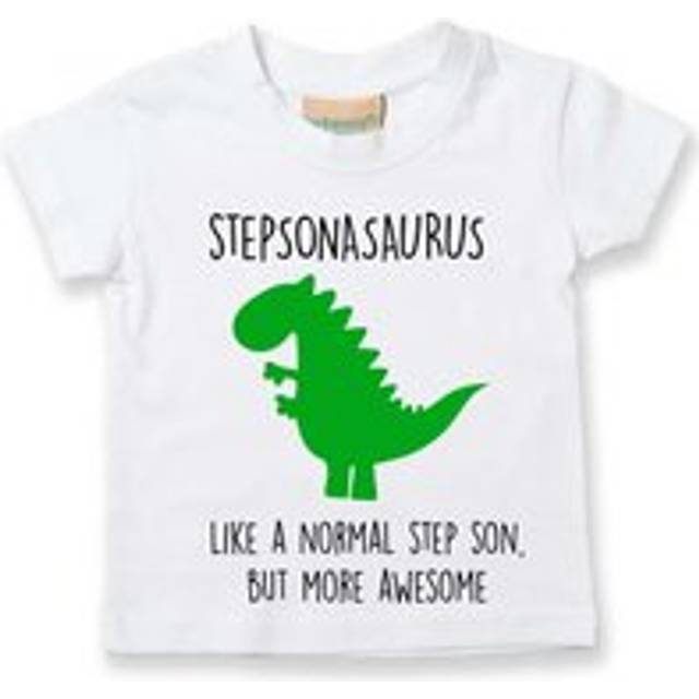 Stepson Dinosaur Tshirt - White - 7-8 Years