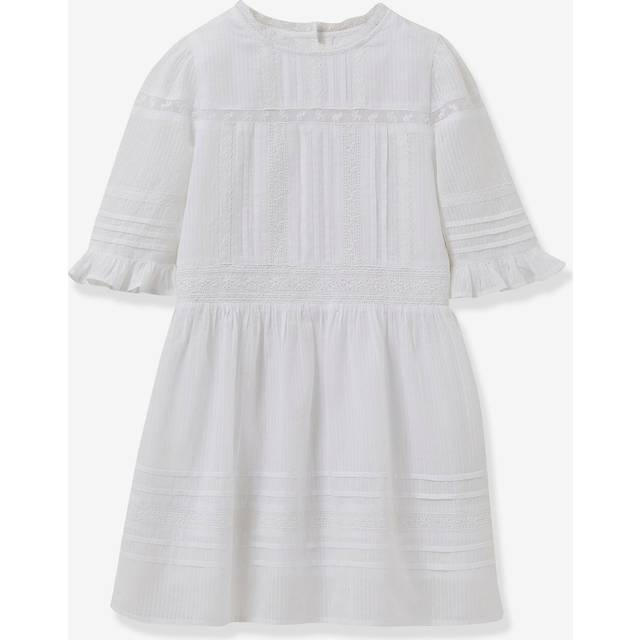 Lisy Dress for Girls - Celebrations & Weddings Collection by CYRILLUS white
