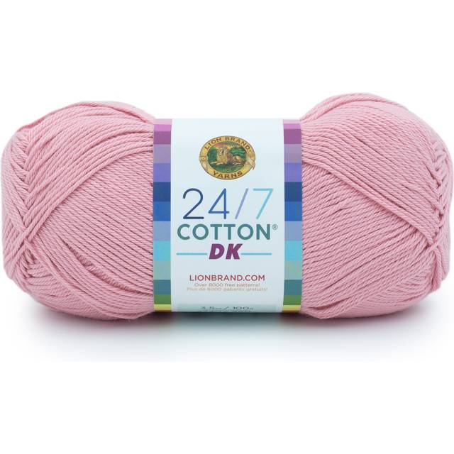 Lion Brand Yarn 24/7 Cotton DK Yarn  1 Pack  Cameo