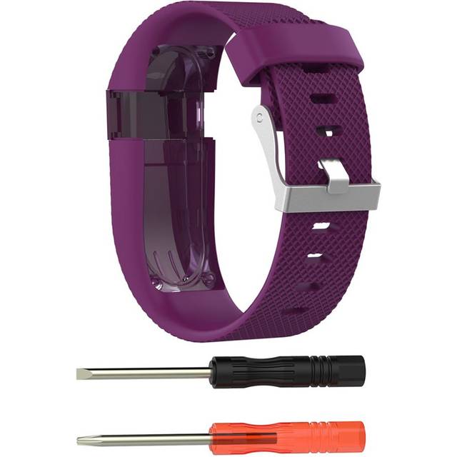 Fitbit Charge HR Stilrent silikon klockband - Storlek L Lila