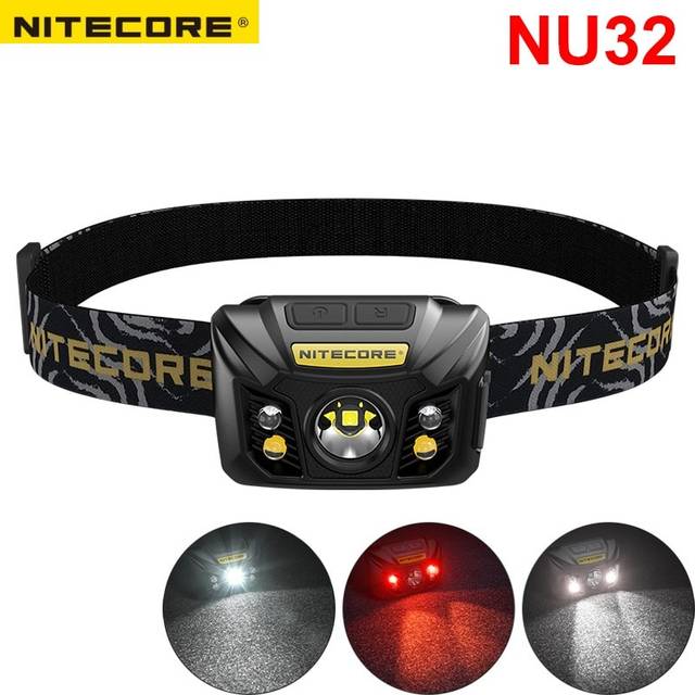 Nitecore nu32 cree xp -g3 s3 led 550 lumen inbyggd laddningsbart batteri strålkastare redskap utomhus camping sökning