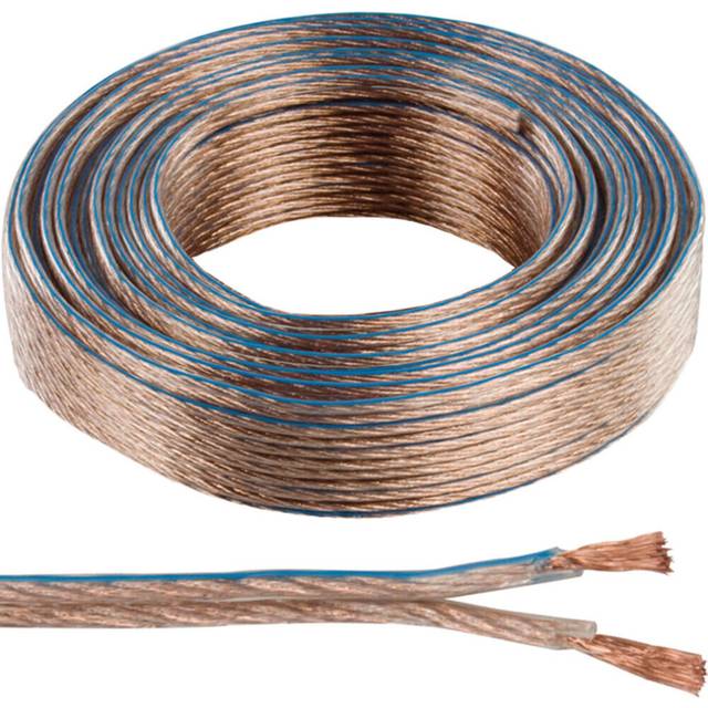 25m Quality Speaker Cable 2.5mm 14 AWG Wire Reel Drum Amp HiFi Loud CCA Strands - Multi - One Size