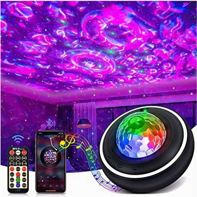 Galaxy Projector, Star Night Light Projector with and Music Bluetooth Speaker, Ceiling Starry Star Light for Kids Baby Adults Bedroom/Party/Game