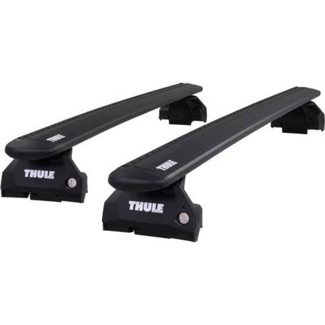 Thule Roof Bars for Mercedes EQE SUV (X294) 2024 - 2025 (Fixed Point Roof) | WingBar Evo Black Aluminium Car Roof Rack