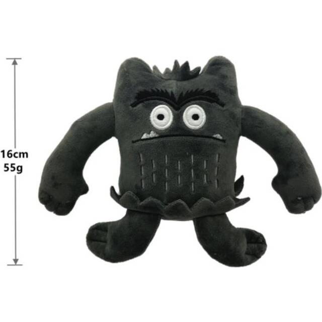 (Black) The Color Doll Monster Emotion Plush Toys For Kids Gifts Het Kleurenmonster Plushie Doll Children Birthday Xmas Decor
