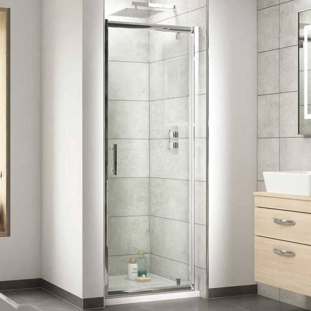 Nuie Pacific Hinged Shower Door 800mm - AQHD80