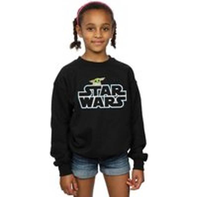 The Mandalorian The Child Logo Sweatshirt - Black - 9 Years