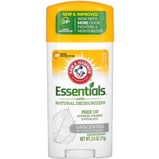 Arm & Hammer Essentials Natural Deodorant  Unscented 2.5oz (Pack of 3)