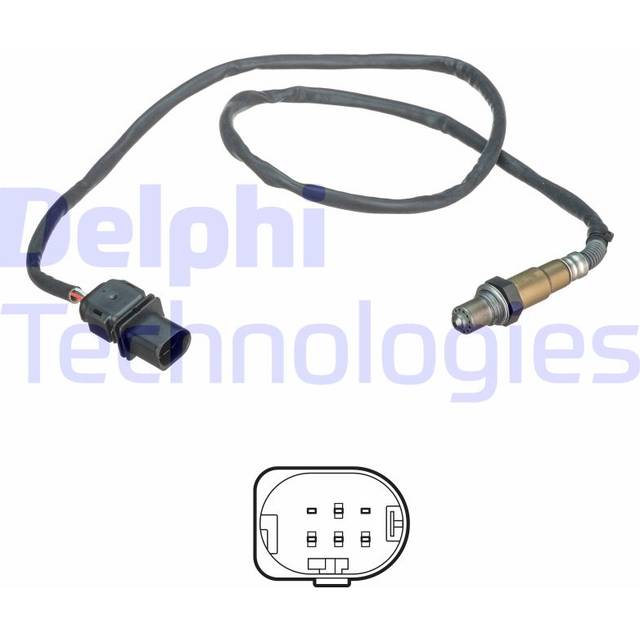DELPHI ES21101-12B1 Lambdasond Syresensor Bredband-lambdasond, uppvärmt VOLKSWAGEN: Golf 7, Golf 7 Variant, Golf Alltrack 7, SKODA: Octavia 3 Combi