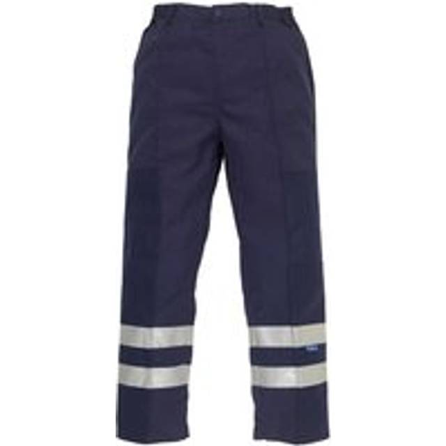 (34L, Navy) Yoko Mens Ballistic Reflective Trousers